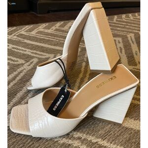 NWT Express Block Heel Sandals